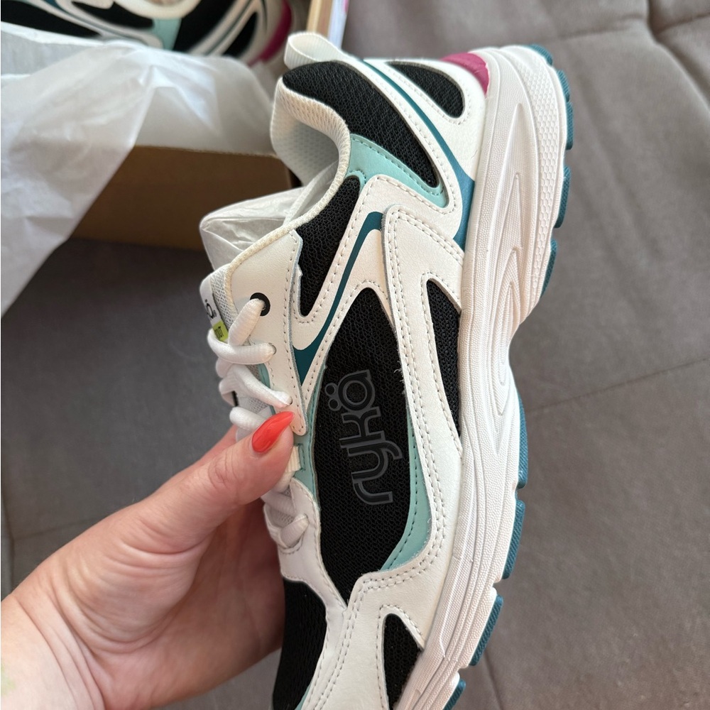 Ryka Women's Standout Sneakers - White and Multi-Color